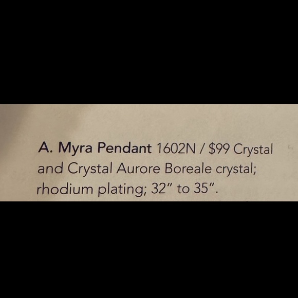 Touchstone Crystal “Myra Pendant”  is Reversible - Picture 3 of 3